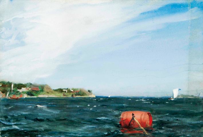  安德斯·莱奥纳德·佐恩 Anders Leonard Zorn —— 漂在水上的红水桶